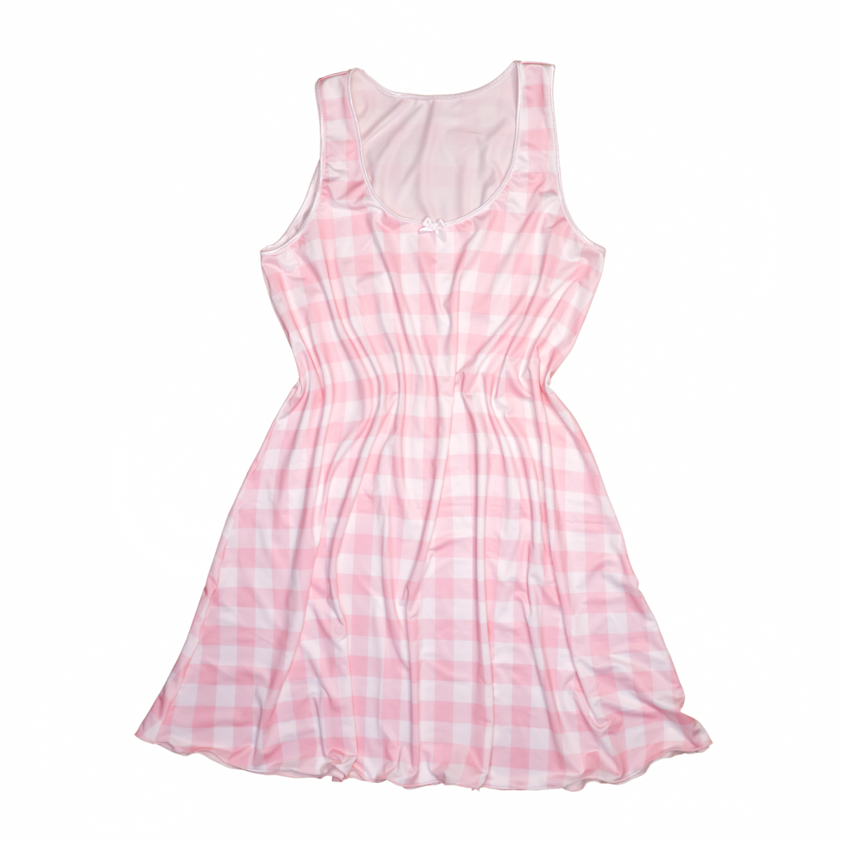 Jersey Dress - Pink Gingham