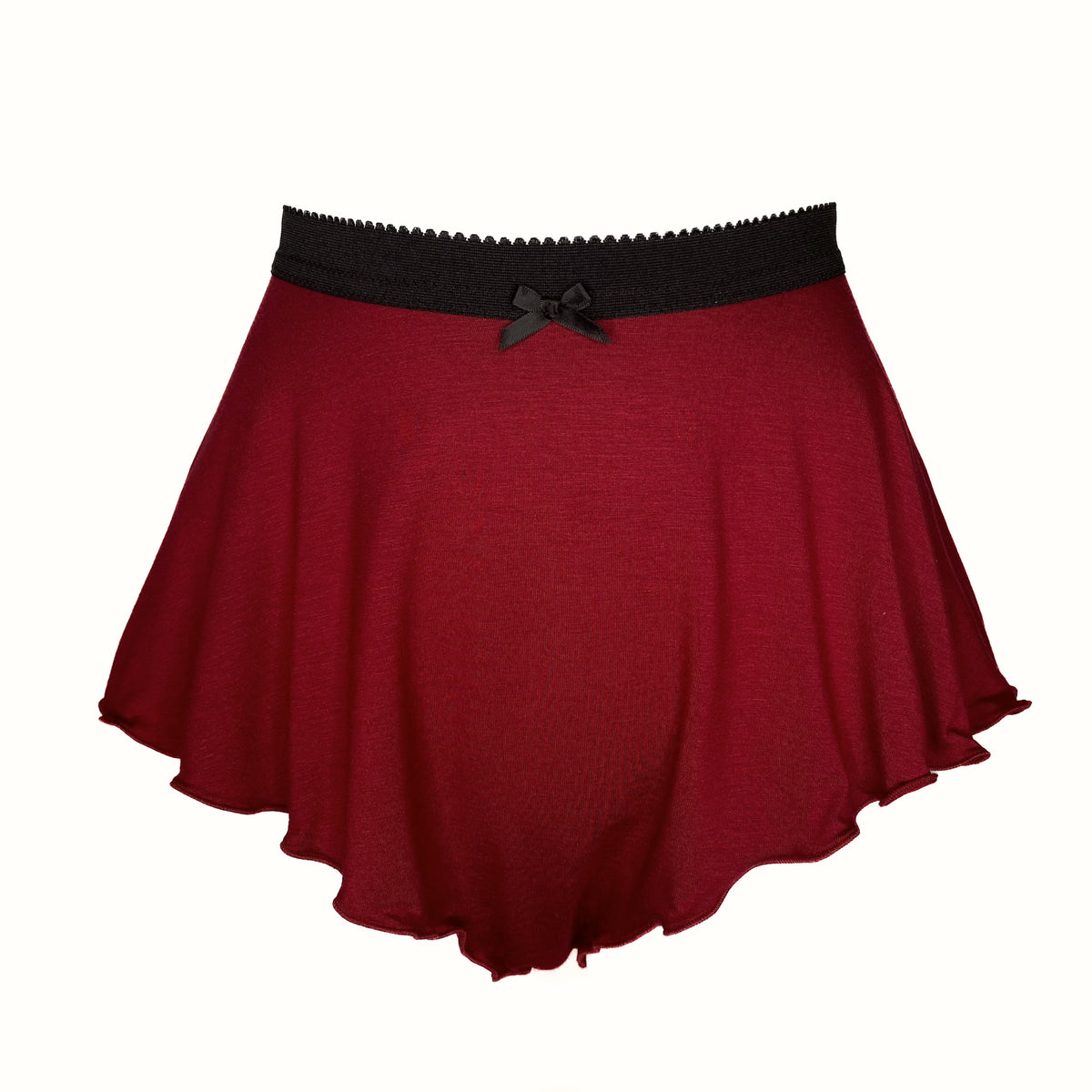 Tall French Knicker - Cherry Red Bamboo