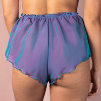 High Waisted Classic Silk French Knicker - Mermaid Georgette
