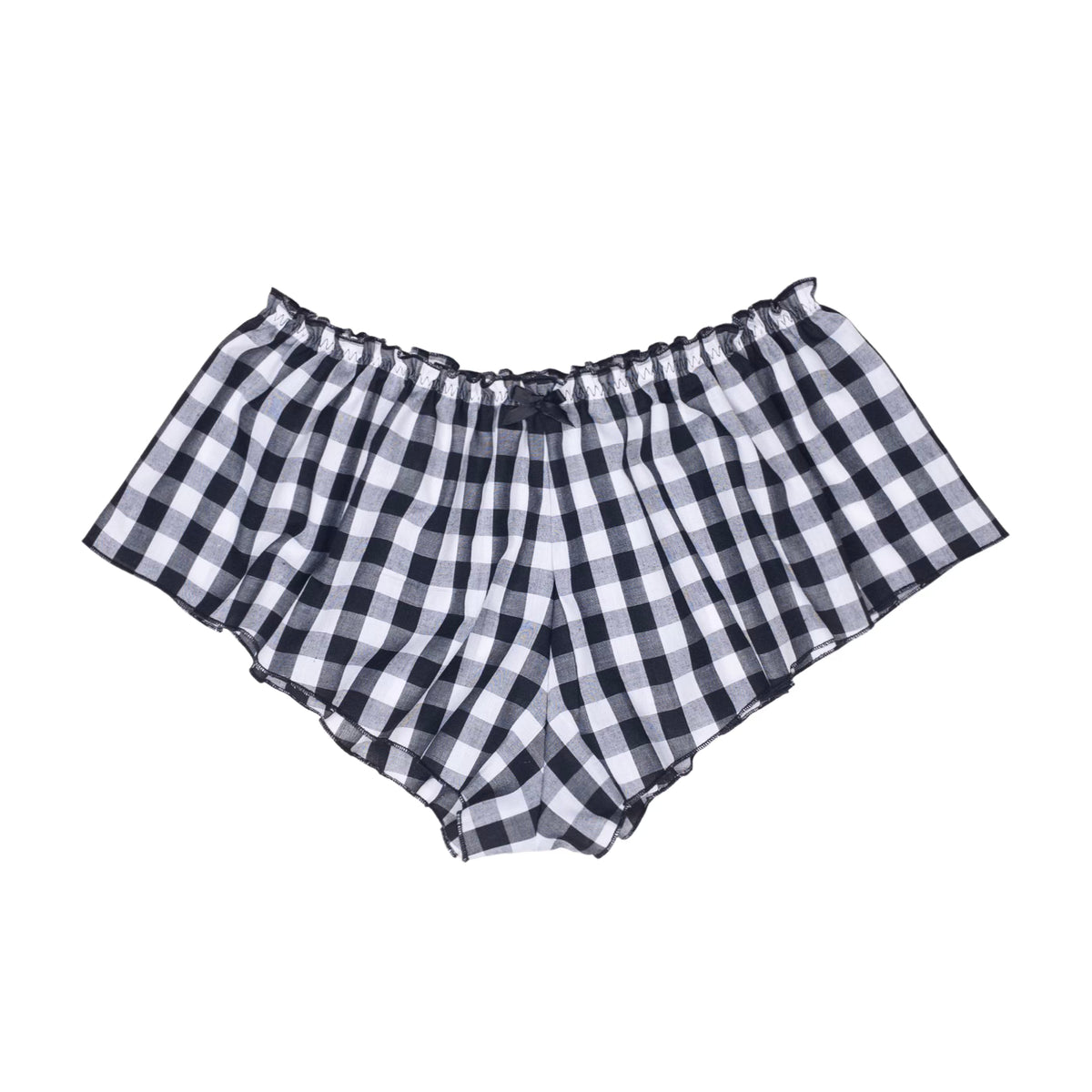 Classic French Knicker - Black Gingham