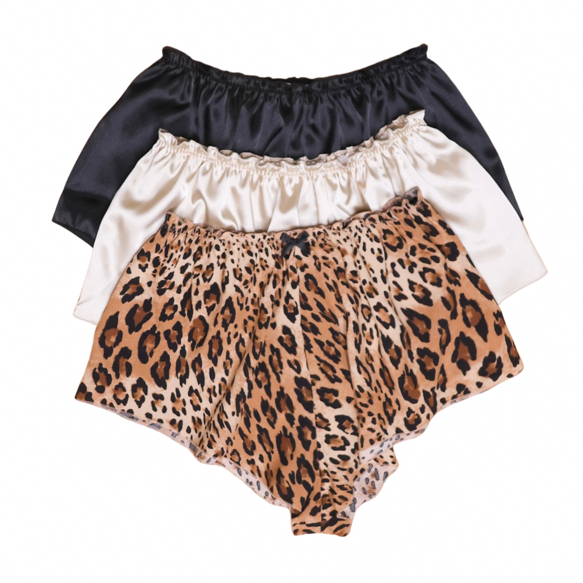 High Waisted Frenchie Trio - Leopard