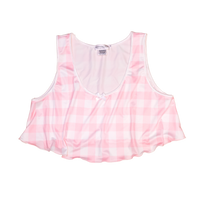 Cropped Camisole - Pink Gingham