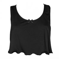 Cropped Camisole - Black Bamboo