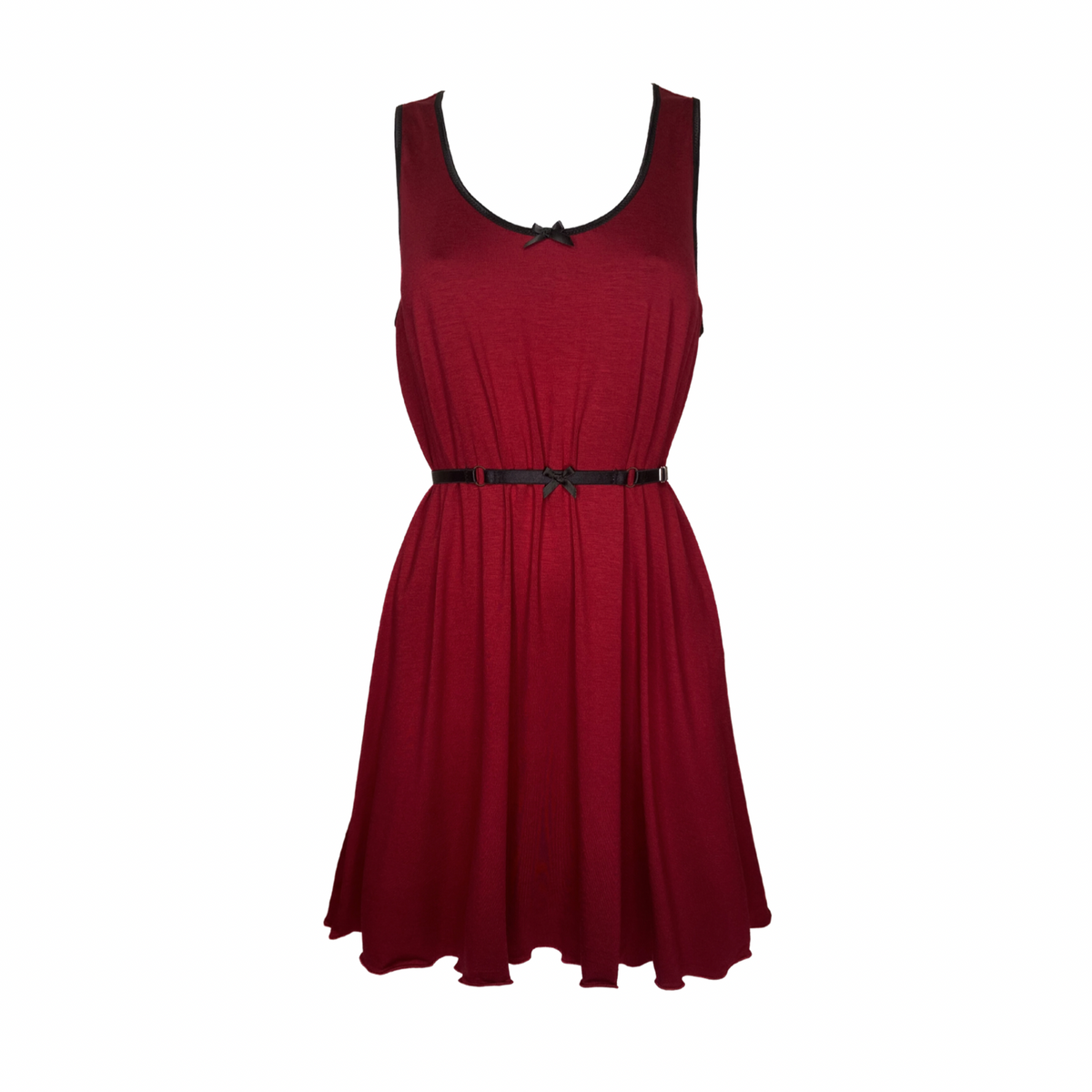 Jersey Dress - Cherry Red Bamboo