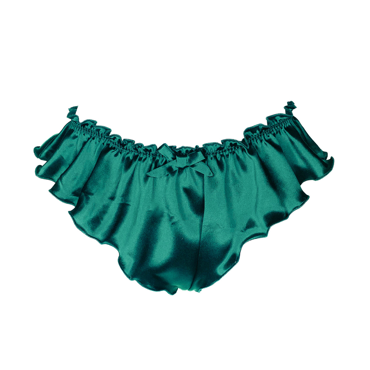 Mini French Knicker - Emerald Silk