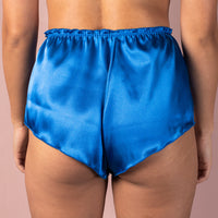 High Waisted Classic French Knicker - Royal Blue
