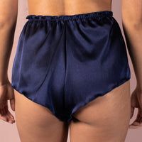 High Waisted Classic French Knicker - Navy
