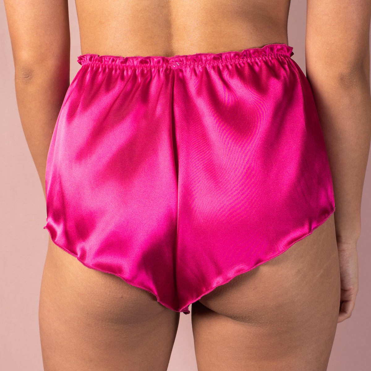 High Waisted Classic French Knicker - Hot Pink