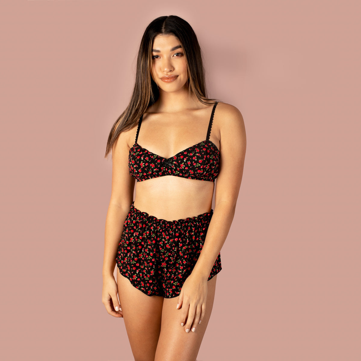 High Waisted Classic French Knicker - Rosebud Rayon