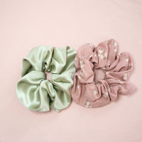 Scrunchie Duo | Dusty Floral