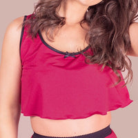 Cropped Camisole - Cranberry Jersey