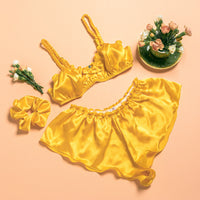 Classic Silk French Knicker - Marigold Yellow
