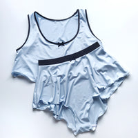 Tall French Knicker - Pastel Blue Jersey