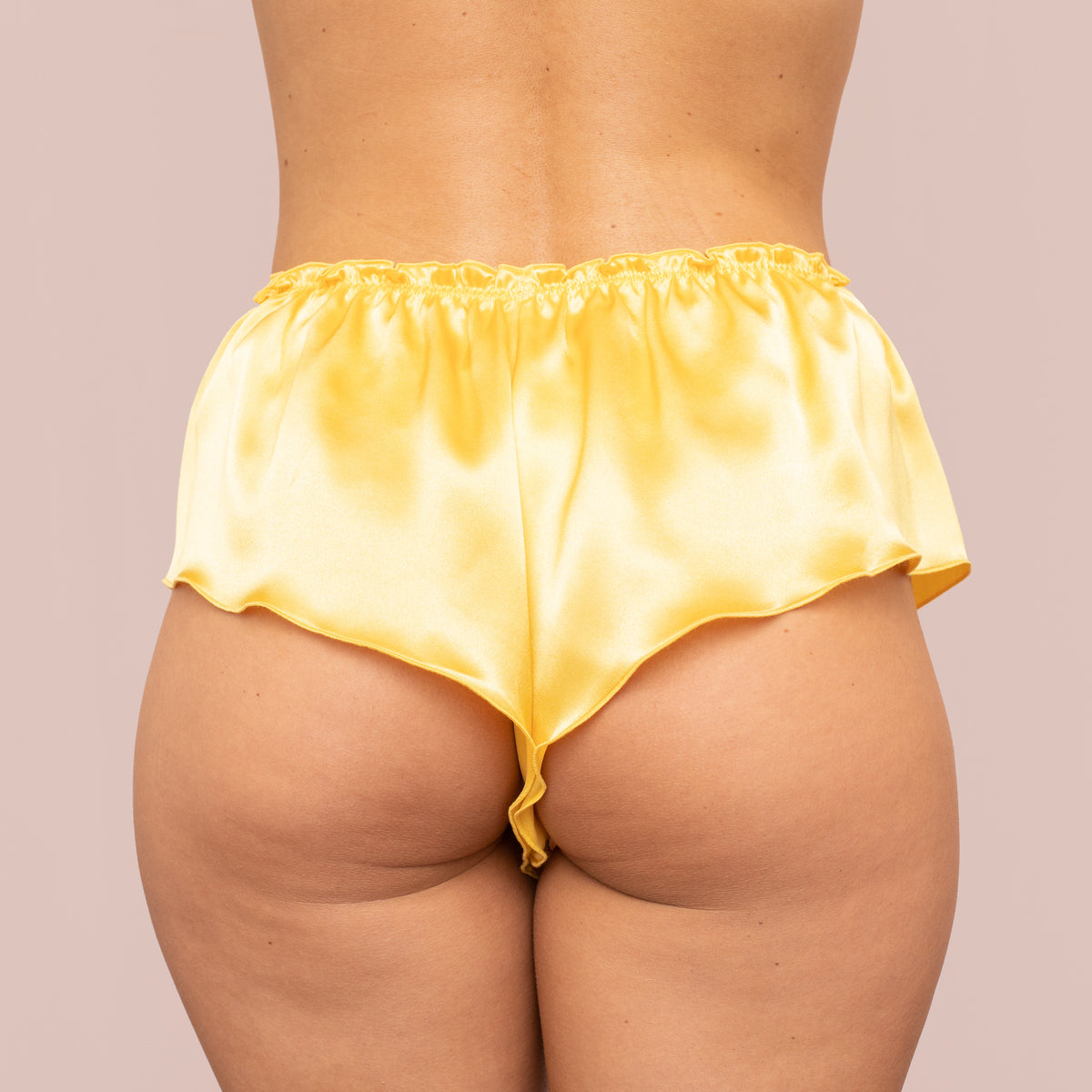 Classic Silk French Knicker - Marigold Yellow