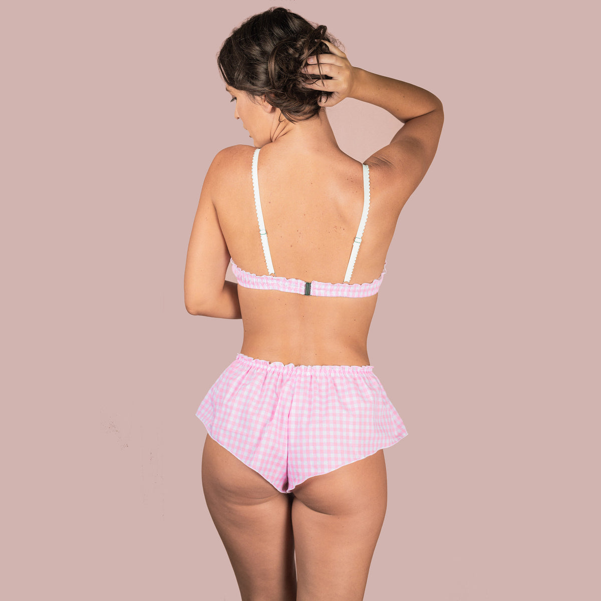 Classic French Knicker - Pink Cotton Gingham