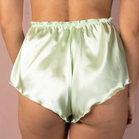 High Waisted Classic French Knicker - Lime