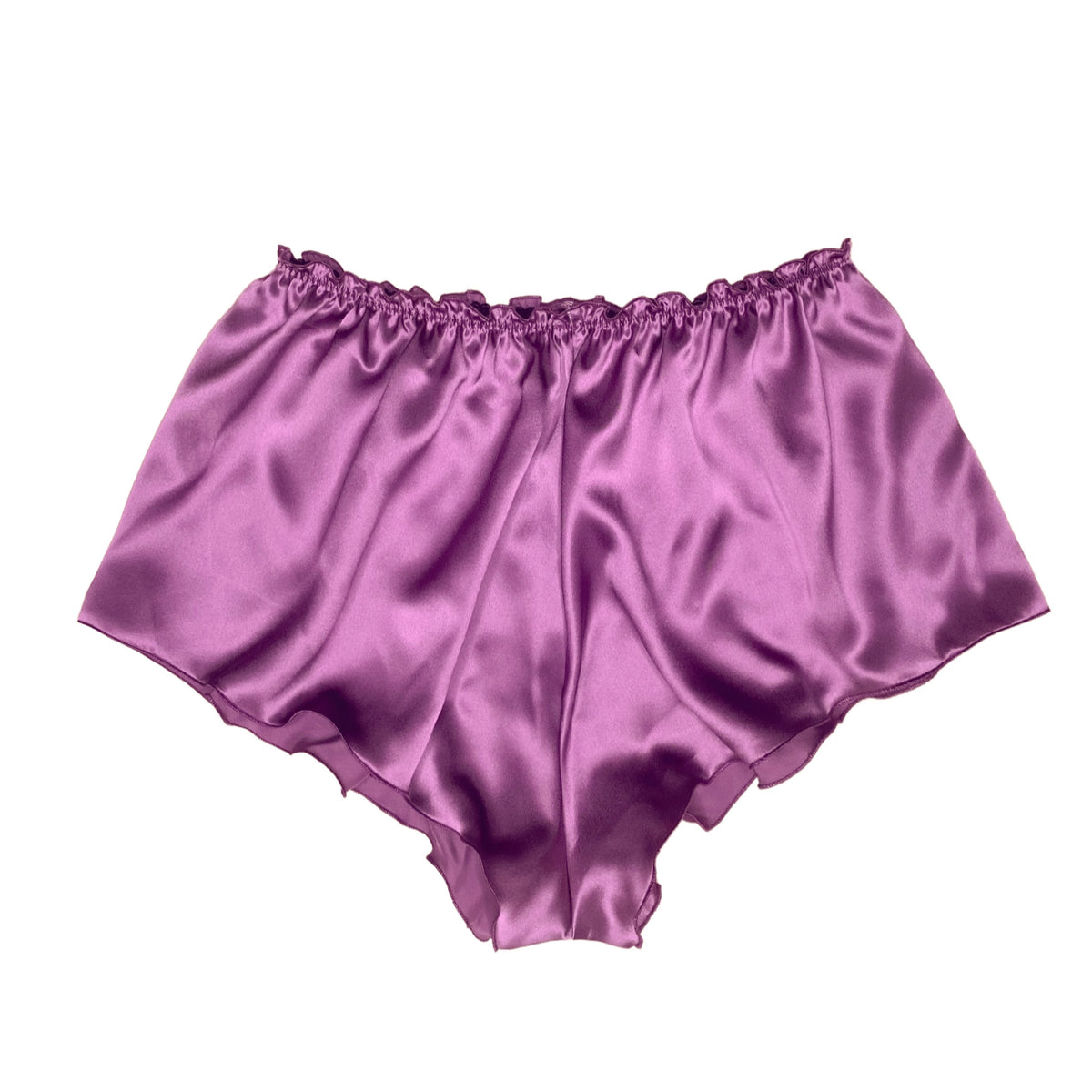 High Waisted Classic Silk French Knicker - Amethyst [LIMITED EDITION]