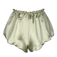 High Waisted Classic Silk French Knicker - Sage