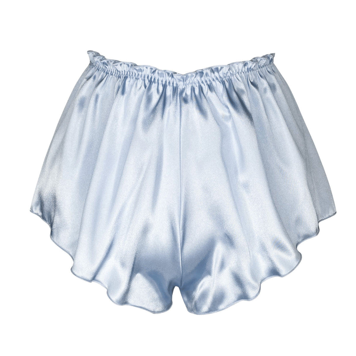 High Waisted Classic French Knicker - Pastel Blue