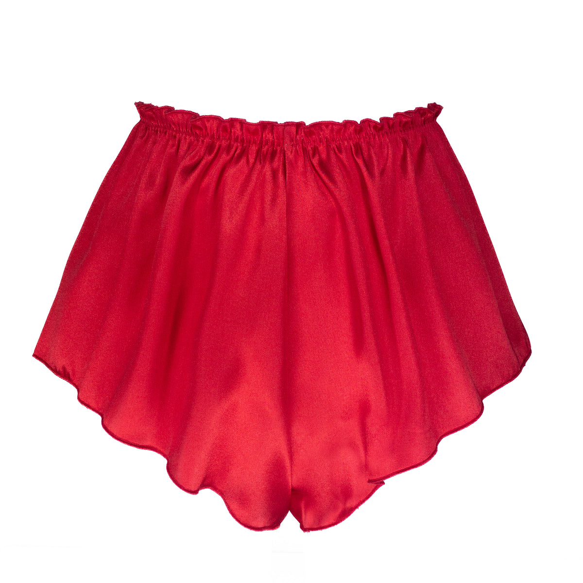 High Waisted Classic French Knicker - Red